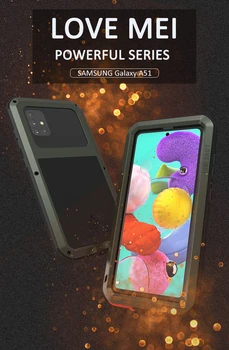 LOVE MEI Мощный Чехол Для телефона Samsung Galaxy A51 A52 A53 A71 Металлическая Броня Противоударные Грязезащитные Чехлы для Воды Galaxy A41
