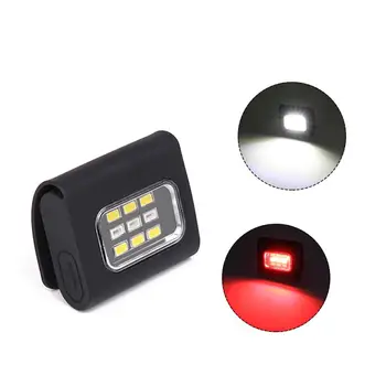 Спортивные ходовые огни на открытом воздухе COB Светодиодный фонарик для ночного бега, Предупреждающие огни, Нагрудная лампа для зарядки через USB, Защитный фонарик для бега Трусцой Изображение 2