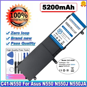 5200 мАч C41-N550 Аккумулятор для ноутбука Asus N550 N550J N550JA N550JV N550JK N550X47JV Q550L Q550LF G550 G550J G550JK ROG G550