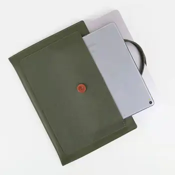 Универсальный чехол Противоударный Ноутбук, Сумка для ноутбука из Искусственной кожи, Деловая сумка, чехол для Lenovo/HP/Dell/Asus Изображение 2