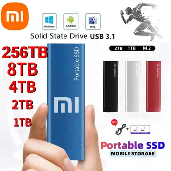 Портативный SSD-накопитель Xiaomi 256 ТБ Type-C USB 3,1 ssd Жесткий диск 16 ТБ Внешний SSD M.2 для ноутбуков/настольных компьютеров/Телефонов/mac Flash Memory Disk