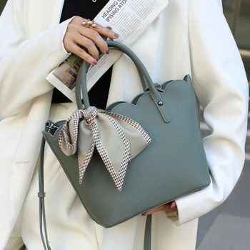 Высококачественная роскошная женская сумка через плечо из натуральной кожи, большая вместительная сумка для покупок, модные сумки-тоут, сумки через плечо