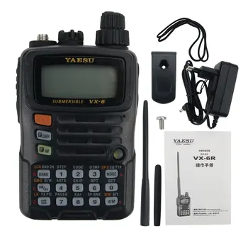Для YAESU VX-6R Двухдиапазонный Приемопередатчик UHF VHF Радио IPX7 Мобильная Портативная рация Для Вождения на открытом воздухе