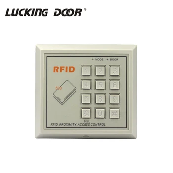 125 кГц RFID Клавиатура Система контроля доступа Устройство Машина Считыватель RFID карт Система Дверного замка 500 пользователей серый