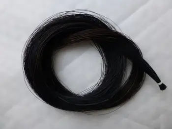 500 г черного конского волоса Конский хвост Волосы Скрипичный бант Волосы 80-85 см Изображение 2