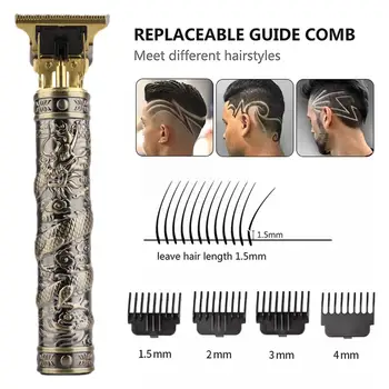 Электрическая Машинка для стрижки волос, USB Перезаряжаемая, Новая Бритва для Мужчин, Триммер для мужчин, Профессиональный инструмент для стрижки волос J3N3 Изображение 2