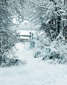 Фоны для фотосъемки со снегом и зимним деревом 5x7 футов, реквизит для фотосессии, студийный фон