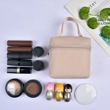 Модная сумочка-Органайзер для губной помады, Корейская сумка для хранения, сумка для туалетных принадлежностей, косметичка на молнии, Женская косметичка Изображение 2