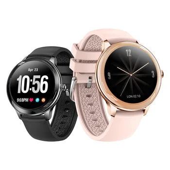 Женские Смарт-часы V33 с функцией Bluetooth для звонков, полноэкранный сенсорный мониторинг сердечного ритма и содержания кислорода в крови, водонепроницаемые спортивные часы для Xiaomi