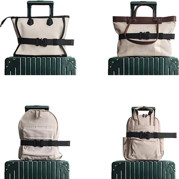 Дорожный ремень для багажа -стильный и регулируемый Добавьте в сумку багажный ремень для ручной клади, аксессуары для путешествий в аэропорт Изображение 2