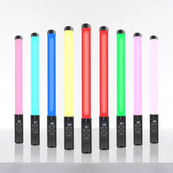 FOSOTO Профессиональная Портативная палочка для фотосъемки Видео RGB Светодиодное освещение Селфи Лампа со штативом Пульт дистанционного управления USB для Youtube Tiktok