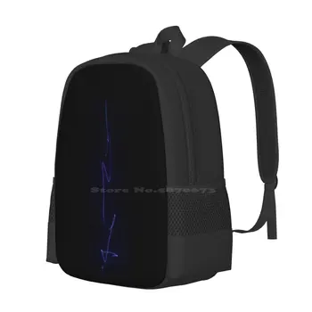 Голографический Путь, школьные сумки, Рюкзак для ноутбука, Неоновое Абстрактное Свечение, Scifi Изображение 2