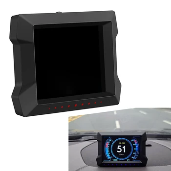 Универсальный автомобильный HUD-дисплей P22, цифровой GPS, умный спидометр, OBD2 сканер