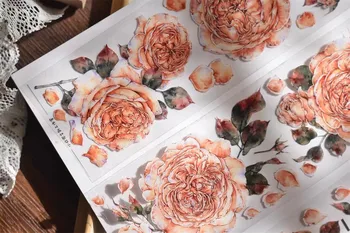 Прекрасная Летняя лента для Васи с любимыми розами для изготовления открыток, наклейка для скрапбукинга 