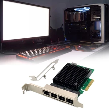 RTL8125B PCIEx4 4-портовая Гигабитная серверная карта PCI-X bus для серверных приложений Надежный и быстрый P9JB Изображение 2