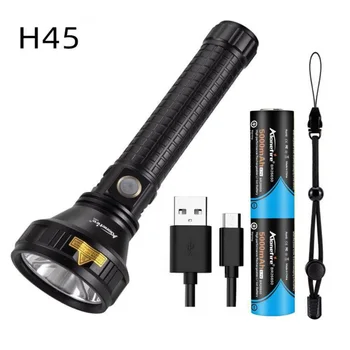 Alonefire H45 светодиодный фонарик SST40 2300LM USB перезаряжаемый тактический фонарь от батареи 26650 для пеших прогулок, кемпинга, поиска Изображение 2