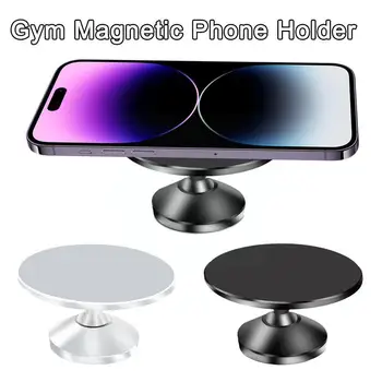 Двусторонний магнитный держатель для телефона iPhone 14 13 Samsung, подставка для телефона с двумя магнитами, для спортзала, кухни, металлическая поверхность B7Y4