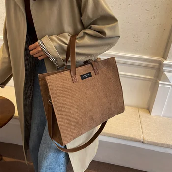 Женские сумки-тоут Unistybag, винтажные сумки для покупок, повседневные сумки через плечо, Женская сумка Большой емкости Изображение 2
