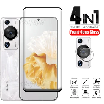 4-в-1 Для Huawei P60 Pro Стекло Для Huawei P60 Pro Защитное Стекло HD Full Film Защитная пленка для экрана Для Huawei P60 Pro Пленка для объектива