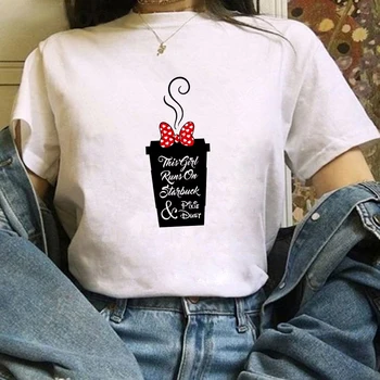 Женская футболка с Минни Микки, модный минималистичный универсальный модный популярный Эстетичный Высококачественный топ для девочек, Свободная популярная футболка Disney