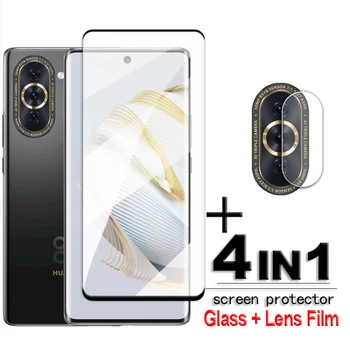 Для Huawei Nova 10 Glass 3D Полное Покрытие Изогнутый Протектор экрана Для Nova 10 Pro Закаленное стекло Пленка для объектива Huawei Nova 10 6,67 дюйма