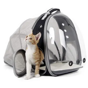 Портативная капсула-переноска, сумка для кошек на плечо астронавта, Рюкзак, Складной для домашней собаки, Большая космическая палатка, Клетка с пузырьками, зоотовары Изображение 2