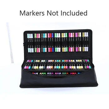Новые 120/168/216 слотов для фломастеров из искусственной кожи, чехол для ручек, сумка для маркеров, держатель для маркера и художественного эскиза, маркер для рисования