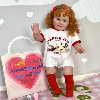 60 см Reborn Baby Doll Зои Реалистичная Кукла с Мягким Приятным Телом 3D Кожа с Краской Genesis Видимые Вены Многослойные Куклы ручной Работы Изображение 2