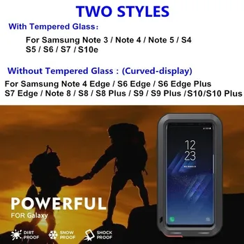 Роскошный Бронированный Металлический Защитный Чехол для Samsung Galaxy Note 20 S20 Ultra 10 Pro 9 5 8 Edge S8 S9 S10 Plus S10e Противоударный Чехол Изображение 2