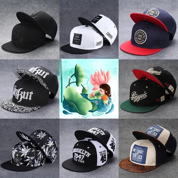 Шляпы в стиле хип-хоп Можно носить в любое время года, Мужские кепки с плоскими полями, классные кепки на улицах, Женские шляпы для пикника Изображение 2