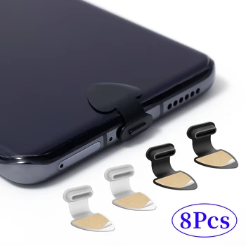 1-8 шт. Тип C Зарядный Порт Пылезащитный Штекер Love Heart Анти-Потерянный Пылезащитный Колпачок для Xiaomi Samsung USB Type-C Силиконовые Пылезащитные Заглушки