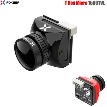 Микро FPV Камера Foxeer T-Rex 1500TVL Super WDR 4: 3/16: 9 PAL/NTSC Переключаемая с низкой задержкой 19*19 мм для FPV Гоночного Дрона Freestyle