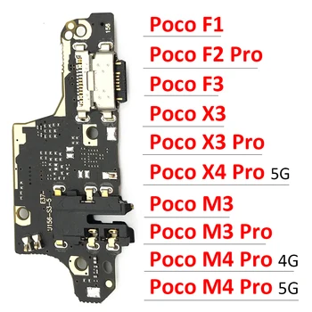 Новинка Для Xiaomi Poco F1 F2 Pro F3 X3 X4 M3 M4 Pro 4G 5G USB Порт Зарядное Устройство док-станция Зарядная Плата Гибкий Кабель Микрофон