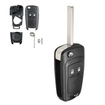 Корпус автомобильного ключа 2 Кнопки Заменяют ключ дистанционного управления Shell Fob для Chevrolet Для Cruze 10-13 Orlando Аксессуары для интерьера