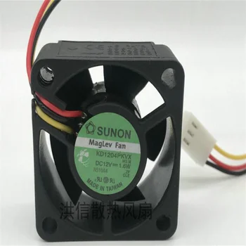 Оптовая продажа: оригинальный SUNON 4020 KD1204PKVX DC12V 1.6 Вт 40 * 20 мм трехпроводной вентилятор охлаждения