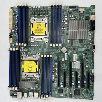 Для серверной материнской платы Supermicro LGA2011 E5-2600 Семейства V1/V2 ECC DDR3 с 8 портами SATA2 и 2 портами SATA3 X9DRi-F Изображение 2