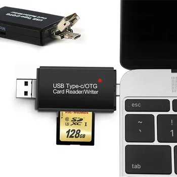 Устройство чтения карт OTG Micro SD USB 2.0 Устройство чтения карт 2.0 для адаптера USB Micro SD Флэш-накопитель Устройство чтения карт смарт-памяти Type C Cardreader Изображение 2