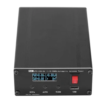 ATU-100-0A 1,8-30 МГц Мини Автоматический антенный тюнер OLED-дисплей из алюминиевого сплава Outcase ATU Антенный тюнер Изображение 2