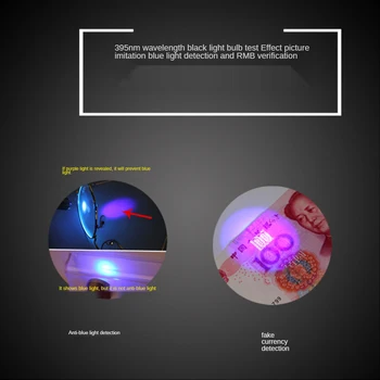 Мини-карманный светильник из нержавеющей стали, светодиодный УФ-фонарик 365/395, ультрафиолетовый светильник, батарейка типа АА для обнаружения маркеров Изображение 2