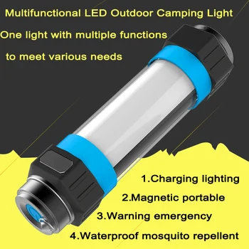 Светодиодная Лампа Для Кемпинга На Открытом Воздухе usb5v3w Многофункциональная Лампа Освещения Портативная Магнитная Подвесная лампа для палатки Может использоваться в качестве мобильного источника питания