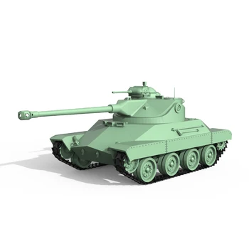 SSMODEL 160522 V1.7 1/160 3D печатная модель из смолы Комплект US T71 DA Light Tank Изображение 2