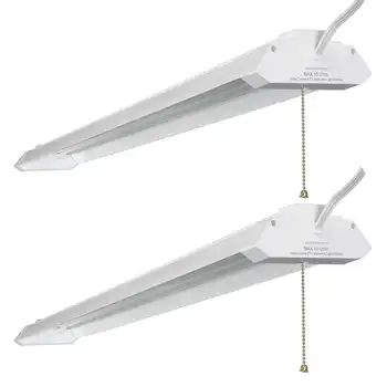 Алюминиевый светодиодный светильник Lumen длиной 4 фута Магазинный светильник (2 упаковки)