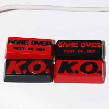 Колпачки для ключей ручной работы из смолы KO GAME OVER, персонализированные для MX Axis, игра 