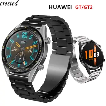 ремешок для Samsung Galaxy Watch 4 6 classic 5/pro/3 45 мм/46 мм/42 мм/Active-2/S3 20 мм из нержавеющей стали Huawei watch GT-2-2e-pro band
