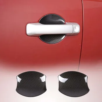 Для 2007-2021 Toyota FJ Cruiser ABS с рисунком из углеродного волокна, наружная дверная чаша, защитная наклейка, крышка, аксессуары для экстерьера автомобиля