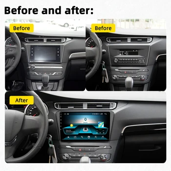 Автомагнитола 2 Din для Peugeot 408 2014-2018, Автомобильная стереосистема, Wi-Fi, GPS-навигация, Мультимедийный видеоплеер, головное устройство Изображение 2