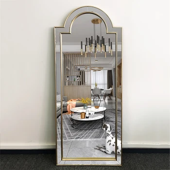 Зеркала для ванной Комнаты, гостиной, Эстетическое Напольное зеркало в скандинавском Стиле, Душевая Кабина, Большой Декоративный декор для дома, WWH30XP