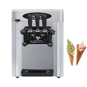 Машина для приготовления мороженого из нержавеющей стали с тремя вкусами 110 В 220 В