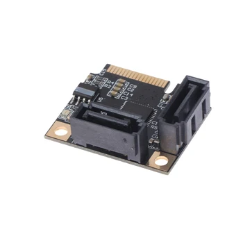 Дополнительные карты ASM1061 Mini PCIE для SATA3.0, карты расширения, адаптер, конвертер, контроллер, множитель SATA Изображение 2