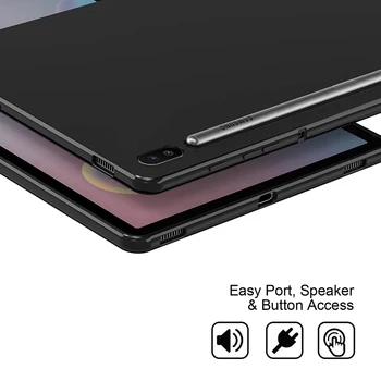 Чехол для планшета Samsung Galaxy Tab S7 S8 Plus FE 12,4 SM-X800, SM-X806, SM-T970, SM-T976B, SM-T730, Гибкий Мягкий Силиконовый чехол Изображение 2